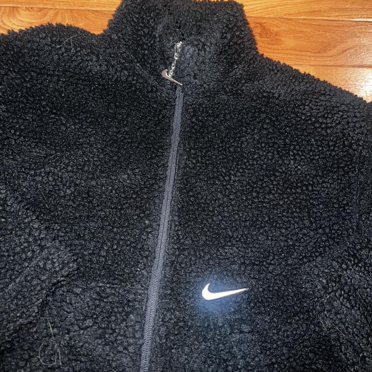 Nike teddy fleece zip up jacket Size small Lovely... Depop