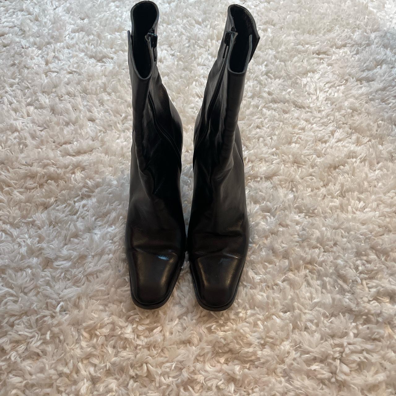 Anne Klein Women's Black Boots | Depop