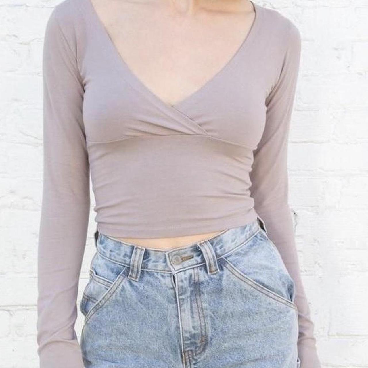 brandy melville top amara long sleeve beautiful... Depop