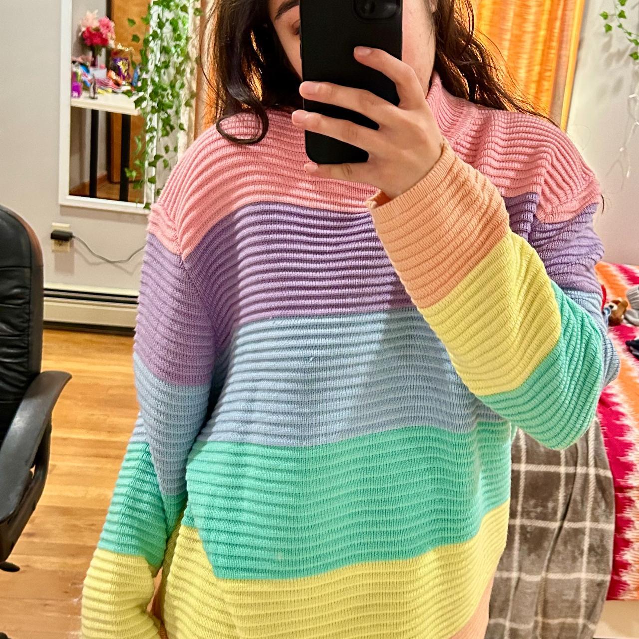 Unif pastel 2025 rainbow sweater