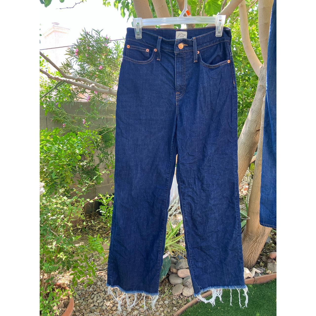 J.Crew Women's Navy Jeans Depop