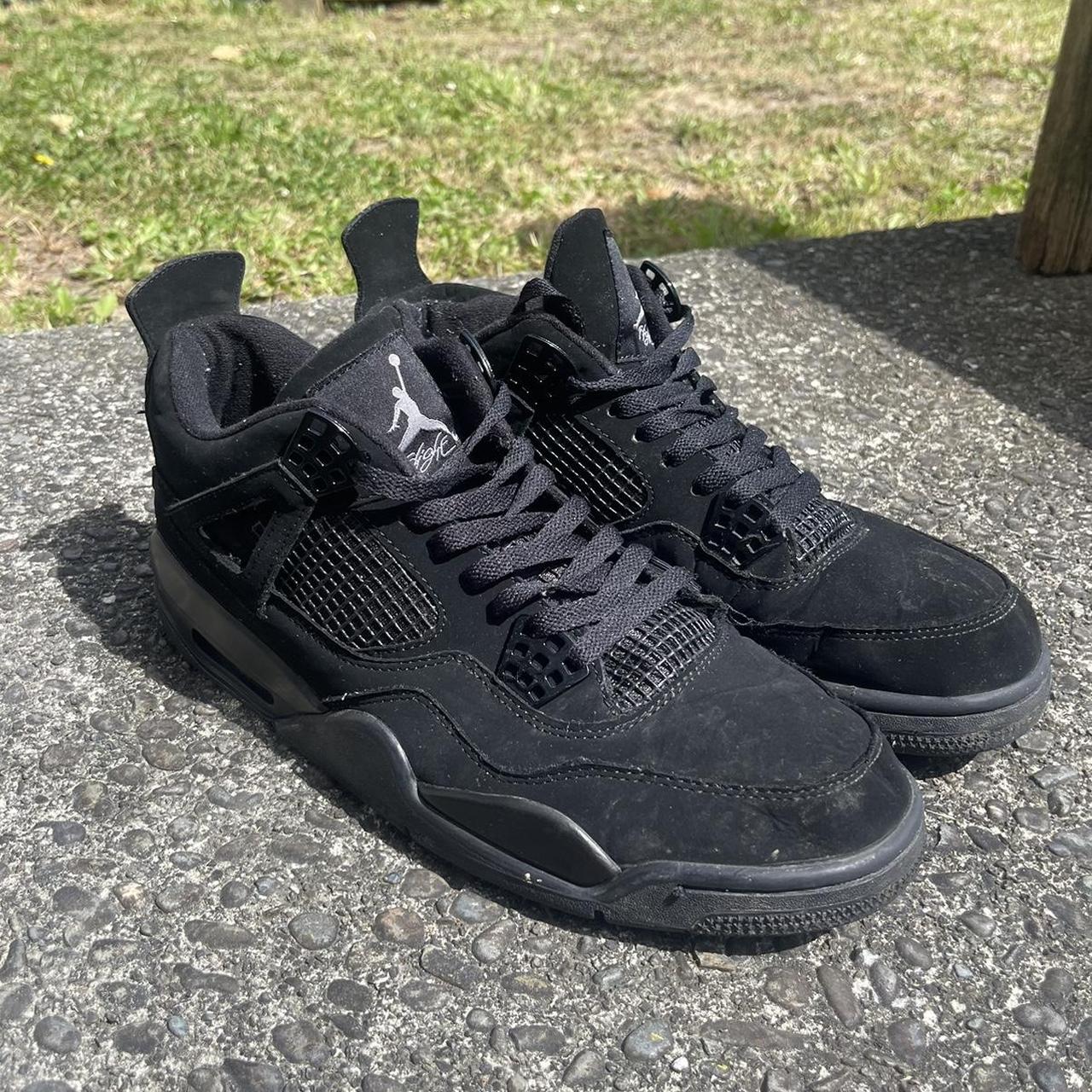 mens black cat jordan 4