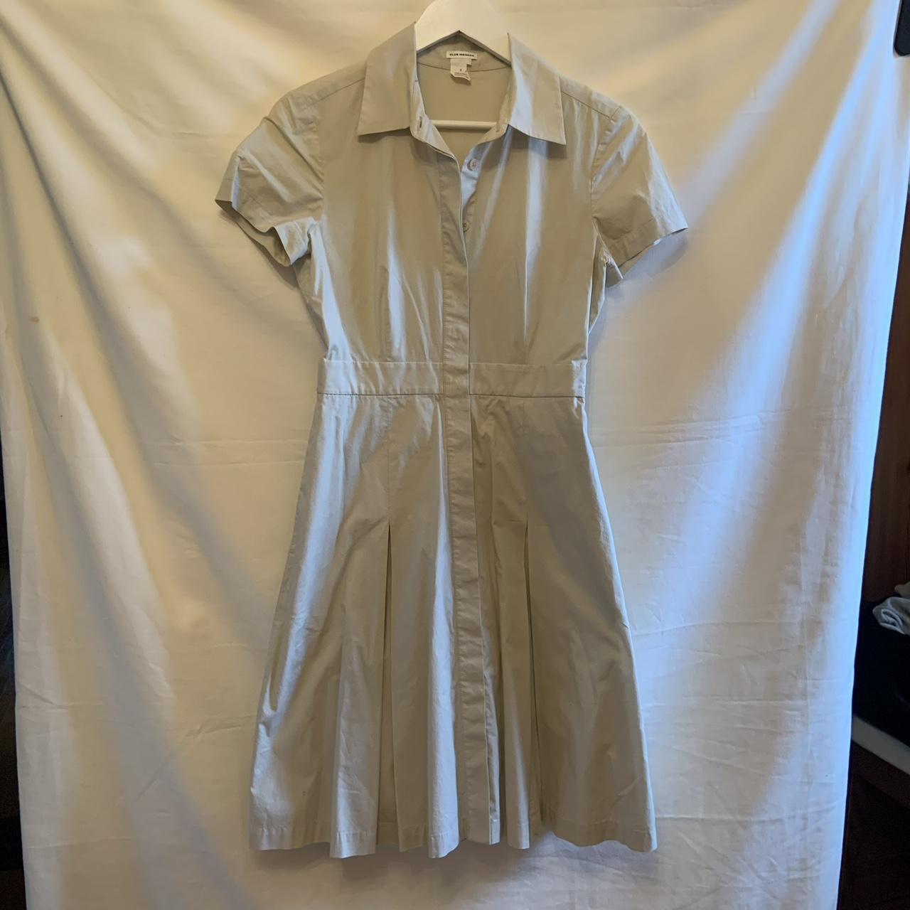 Club Monaco beige shirt dress Cute for work in Depop