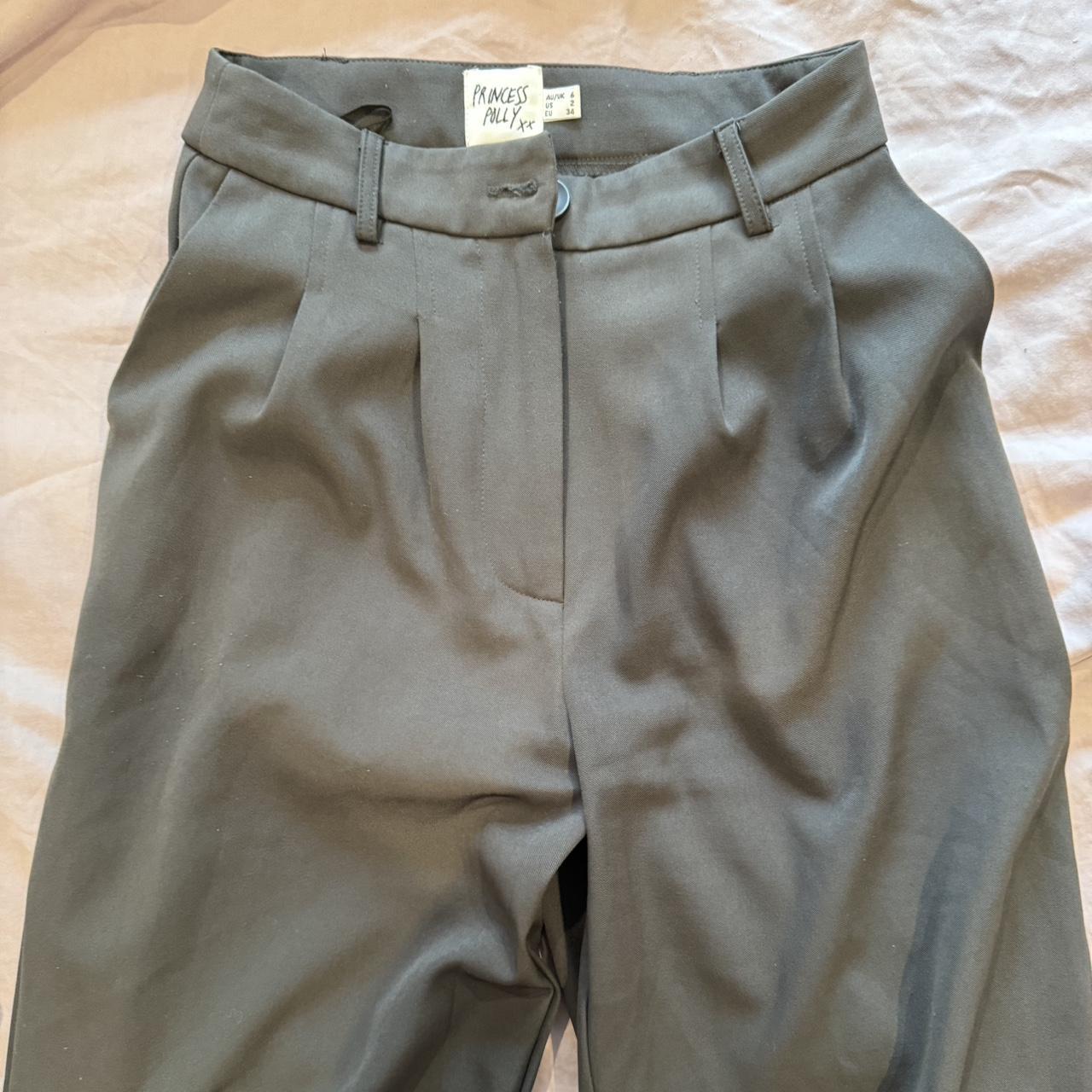 Princess Polly slate grey trousers/slacks Perfect... - Depop