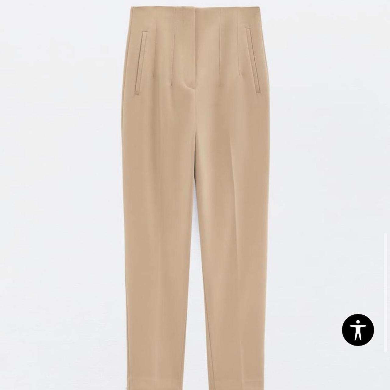 Za Womens High Waisted Beige Beige Trousers Women Elegant Spring Fashion  Office Pants For Casual Wear 211007 From Bai06, $23.4 | DHgate.Com