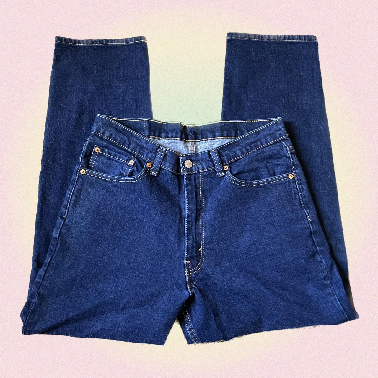 Levi’s 550 Medium Blue Wash Denim Jeans • straight... - Depop