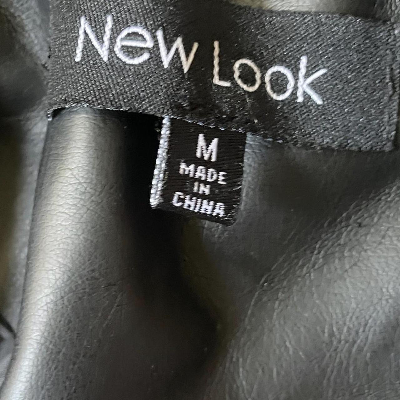 Black Leather Jacket • size; women’s medium •... - Depop