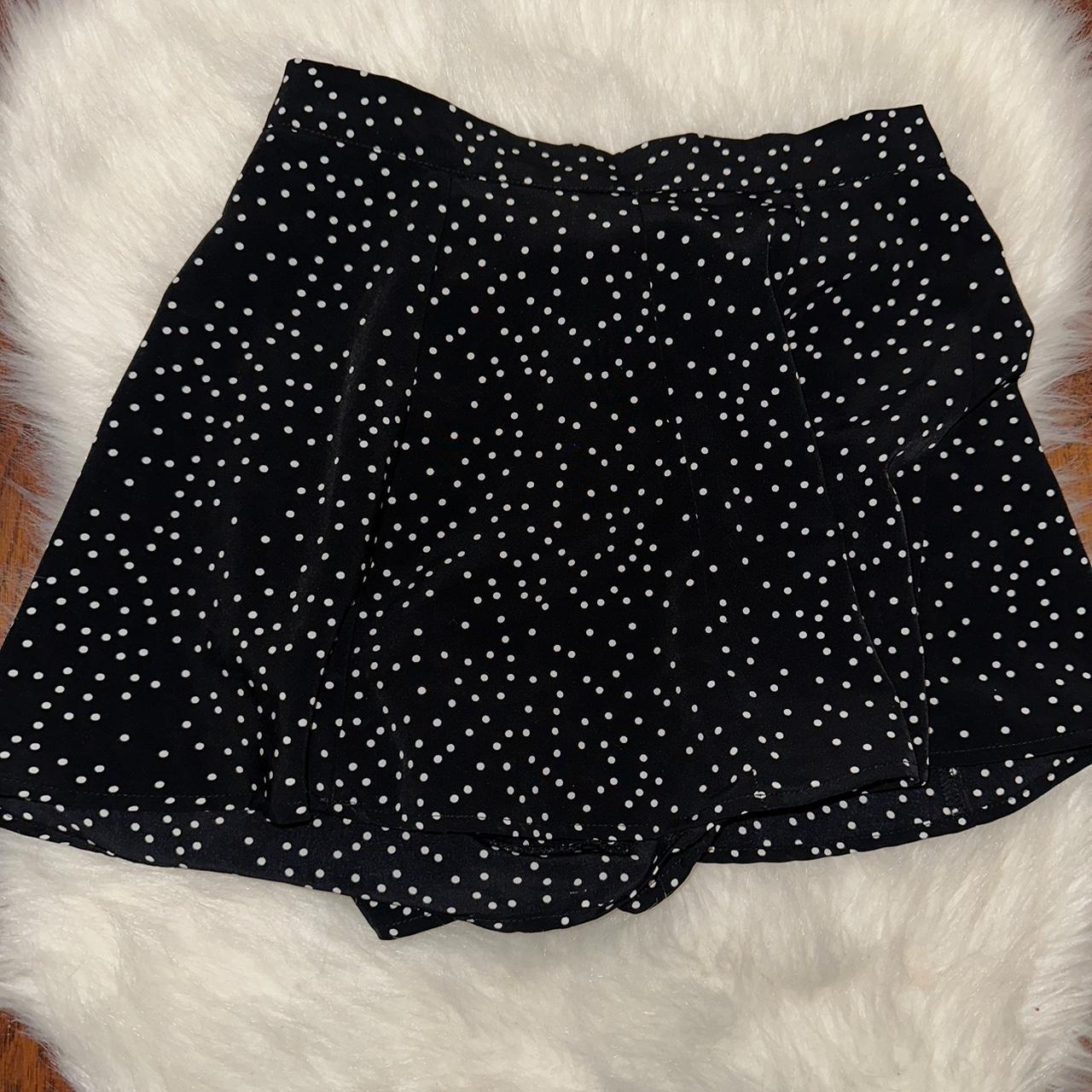 Polka dot skirt with built in shorts - Depop