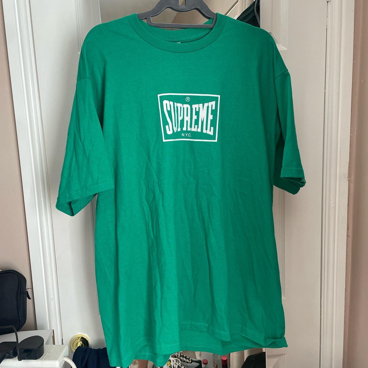 Asspizza supreme tee green longsleeve Large Never... - Depop