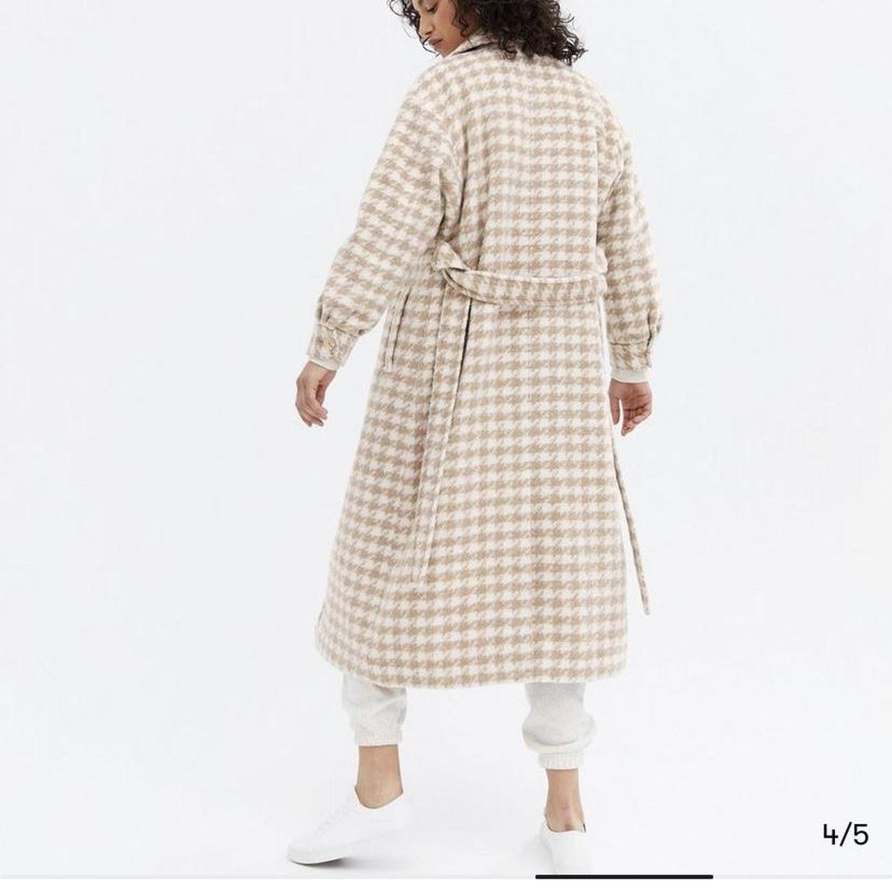 New look store dogtooth coat