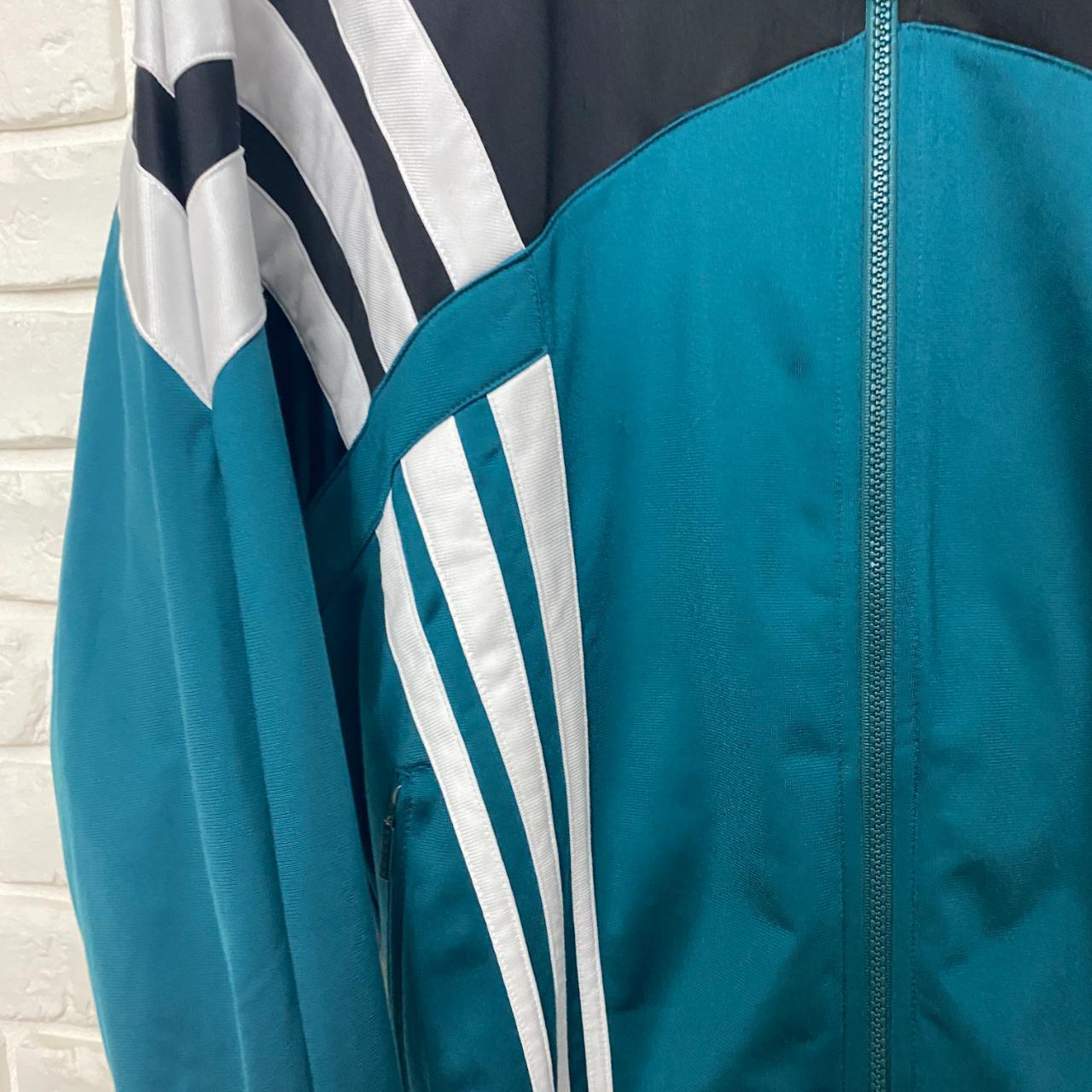 Vintage 90s 00s Adidas Retro Track Jacket Top Full... - Depop