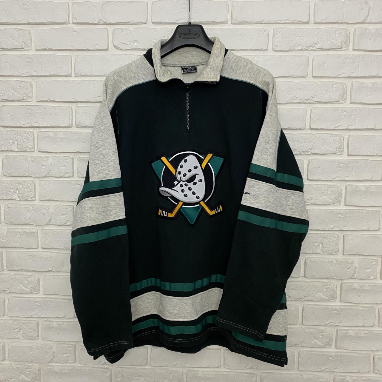 Anaheim Ducks Vintage NHL Shirt Long Sleeve Polo - Depop