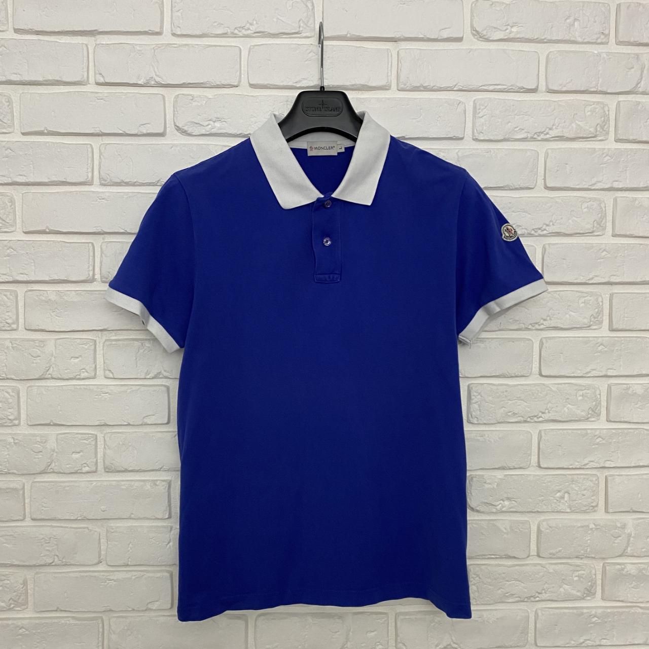 Mens blue moncler outlet polo