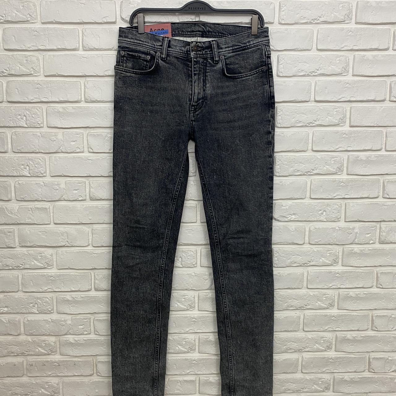 Acne Studios Bla Konst North Black Marble Denim | Depop
