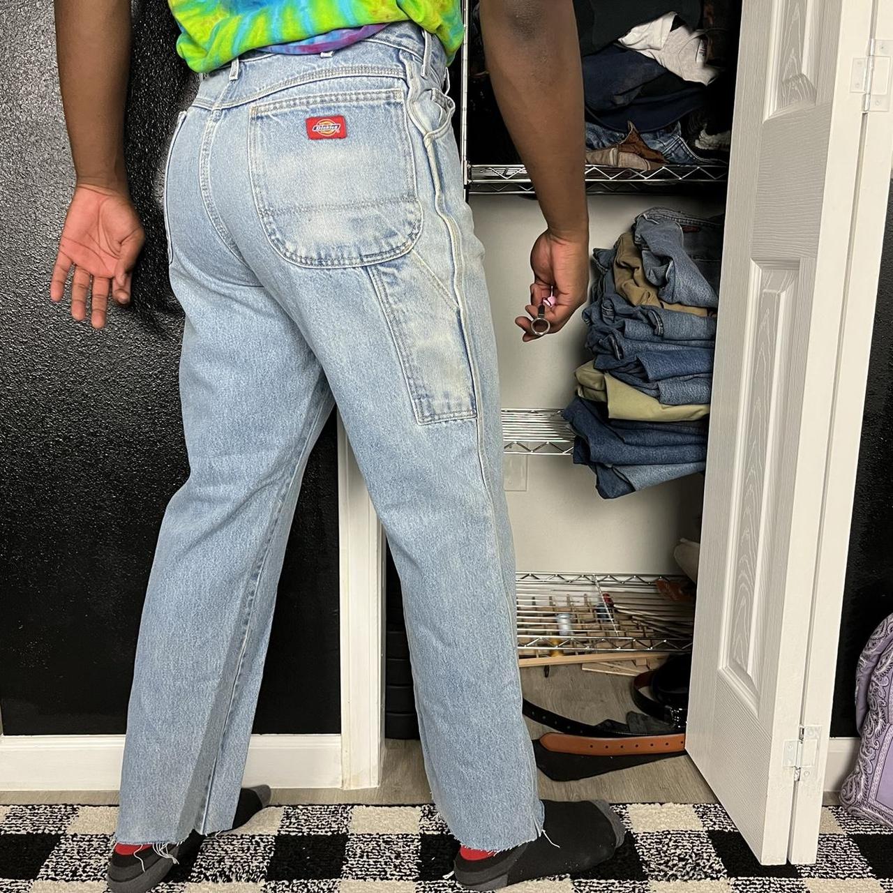 Light blue dickies carpenter jeans 32x30 3 Depop