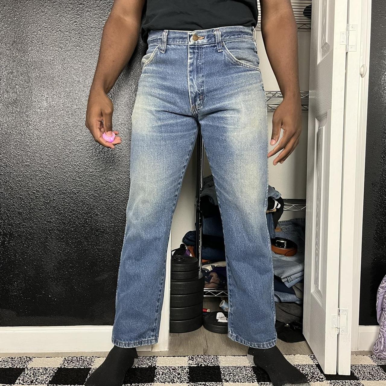 Classic rustler jeans two tone 32x30 3 - Depop