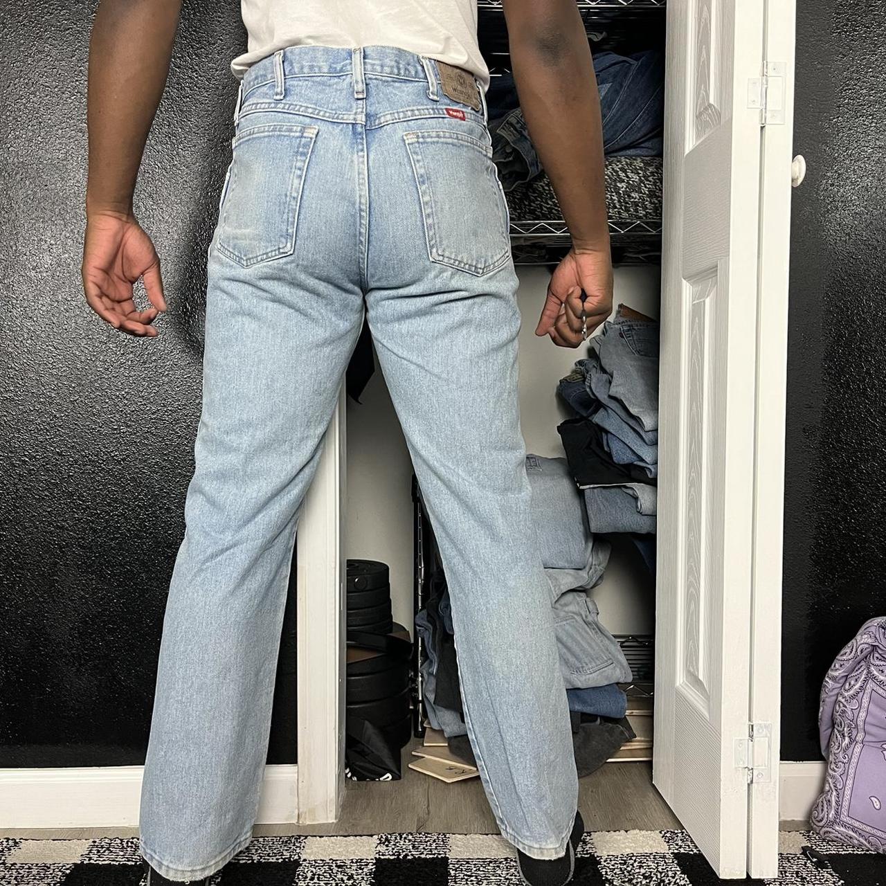 Light blue wrangler jeans classic fit 34x30 2 - Depop