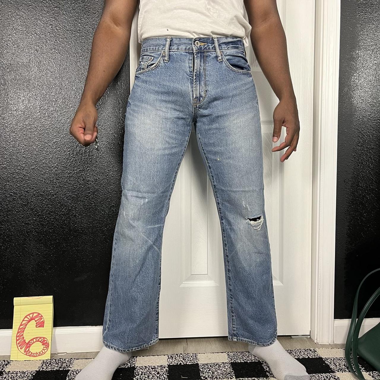 Old Navy Men's Blue and Navy Jeans Depop