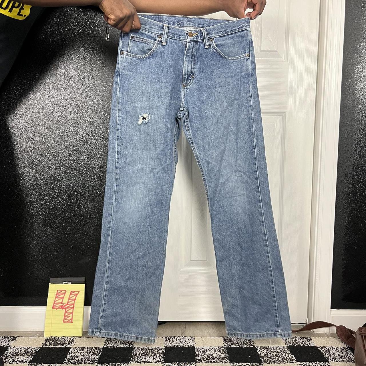 Magellan Men's Blue and Navy Jeans Depop