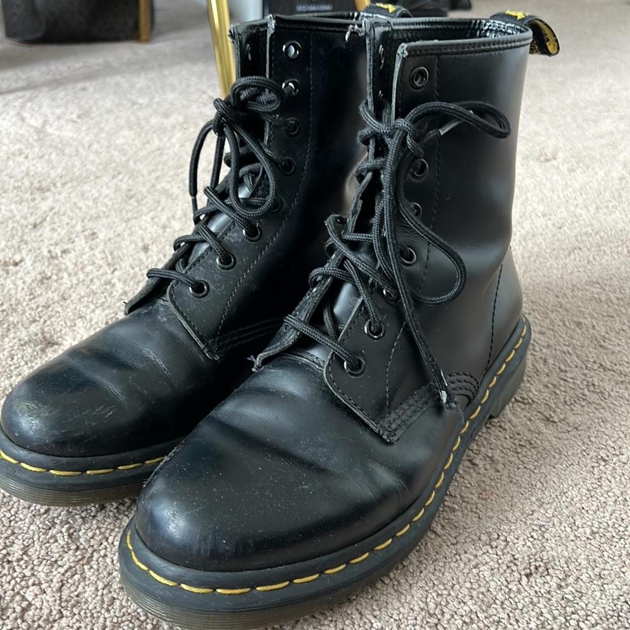 Dr Martens Modern Classics Smooth 1460 Boots, Black... - Depop