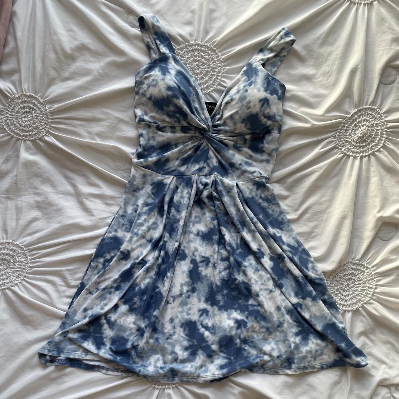 Sundress With Liner Bra Tie Dye Print