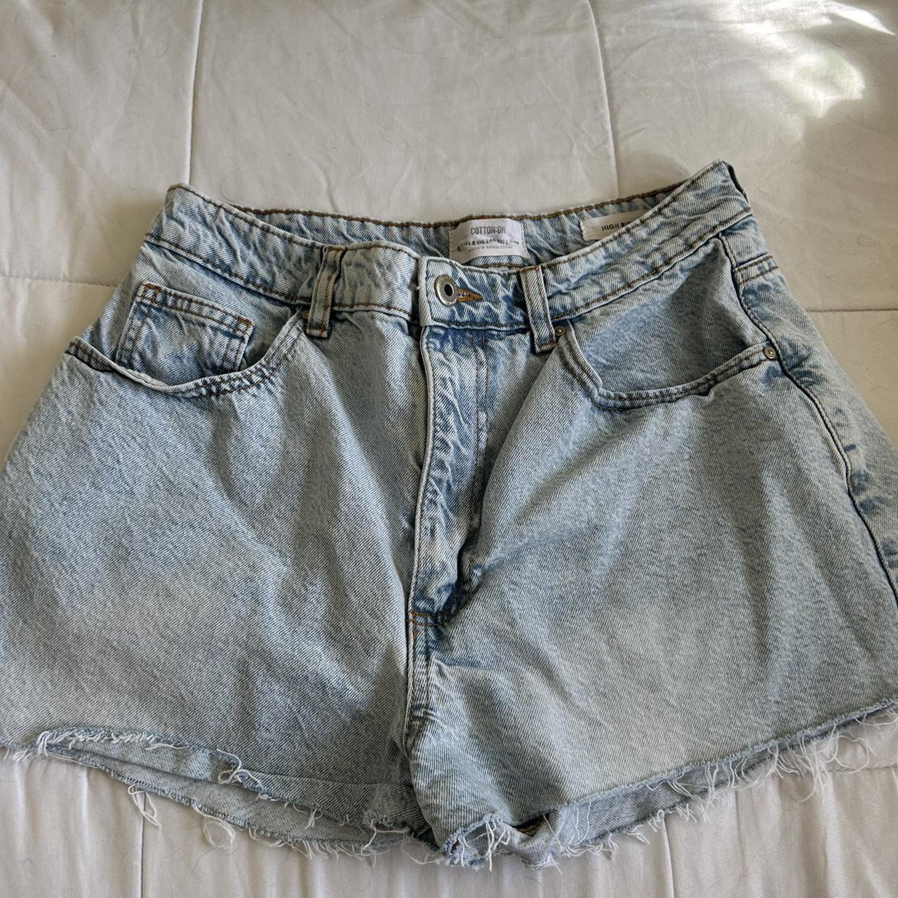 cotton on jean shorts size 8 Depop