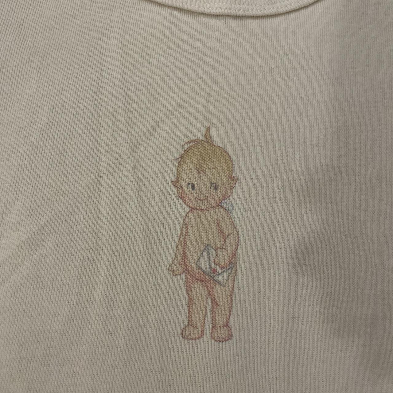 NWT Brandy Melville Angel Baby Graphic Baby Tee Depop