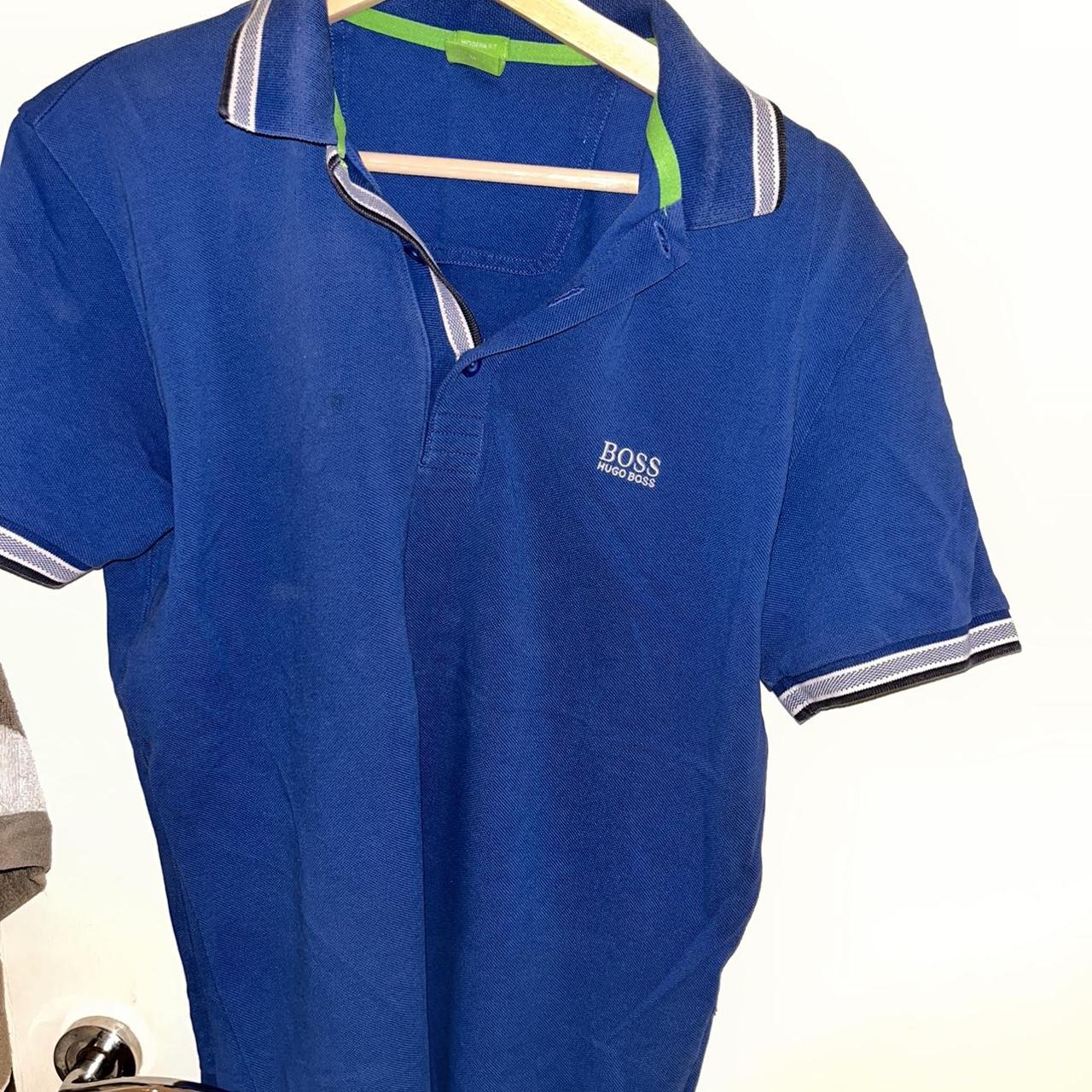 Royal Blue polo shirt Size M Perfect condition - Depop