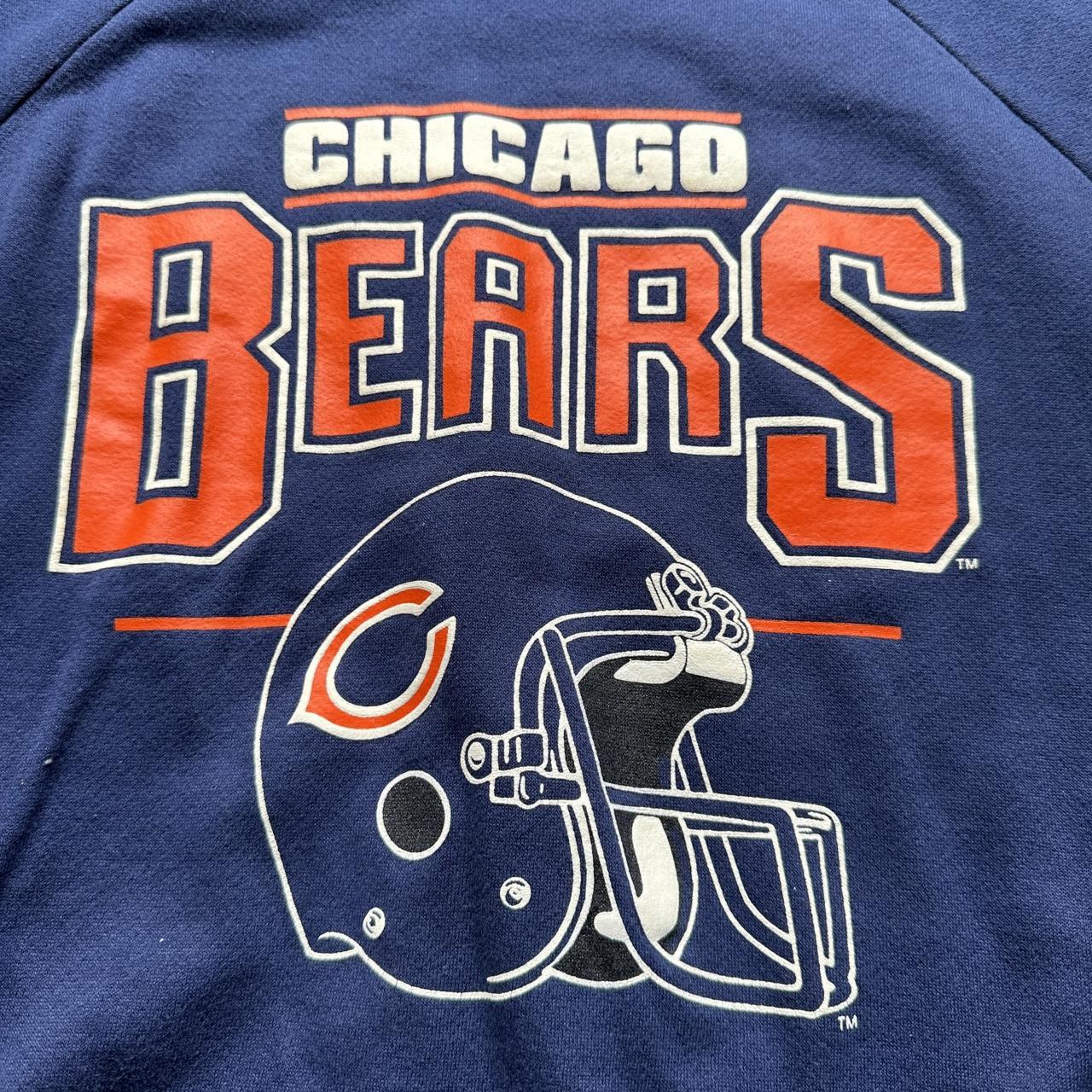 Vintage 70s 80s Chicago Bears Sweatshirt Short... - Depop