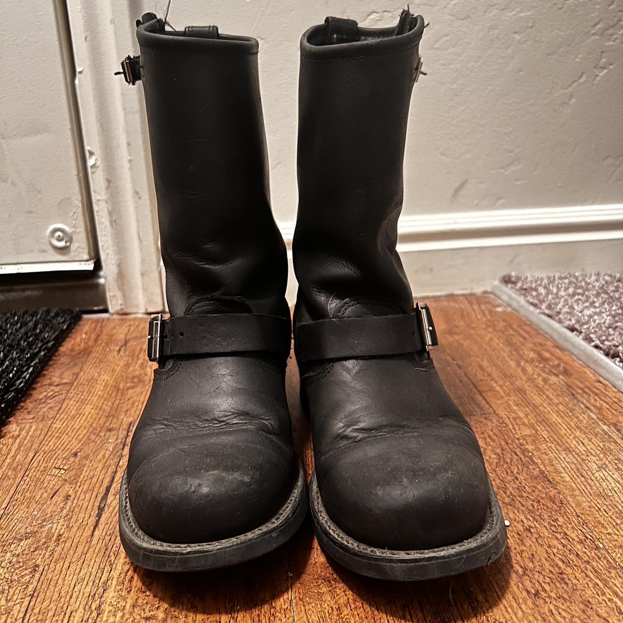 frye motorcycle boots women's