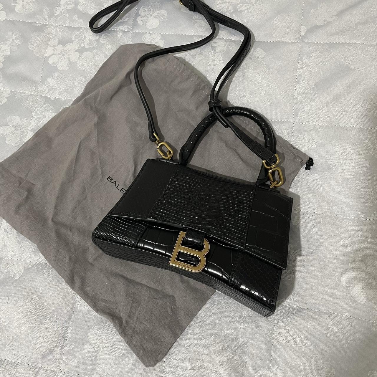 Black Crocodile Effect Bag New! Message for me... - Depop