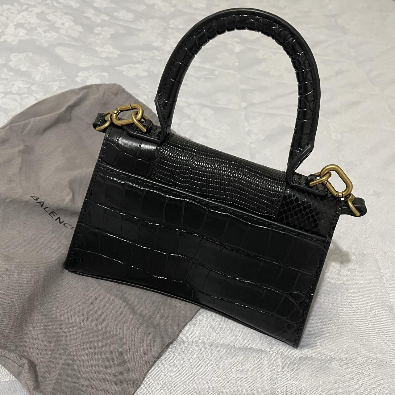 Black Crocodile Effect Bag New! Message for me... - Depop