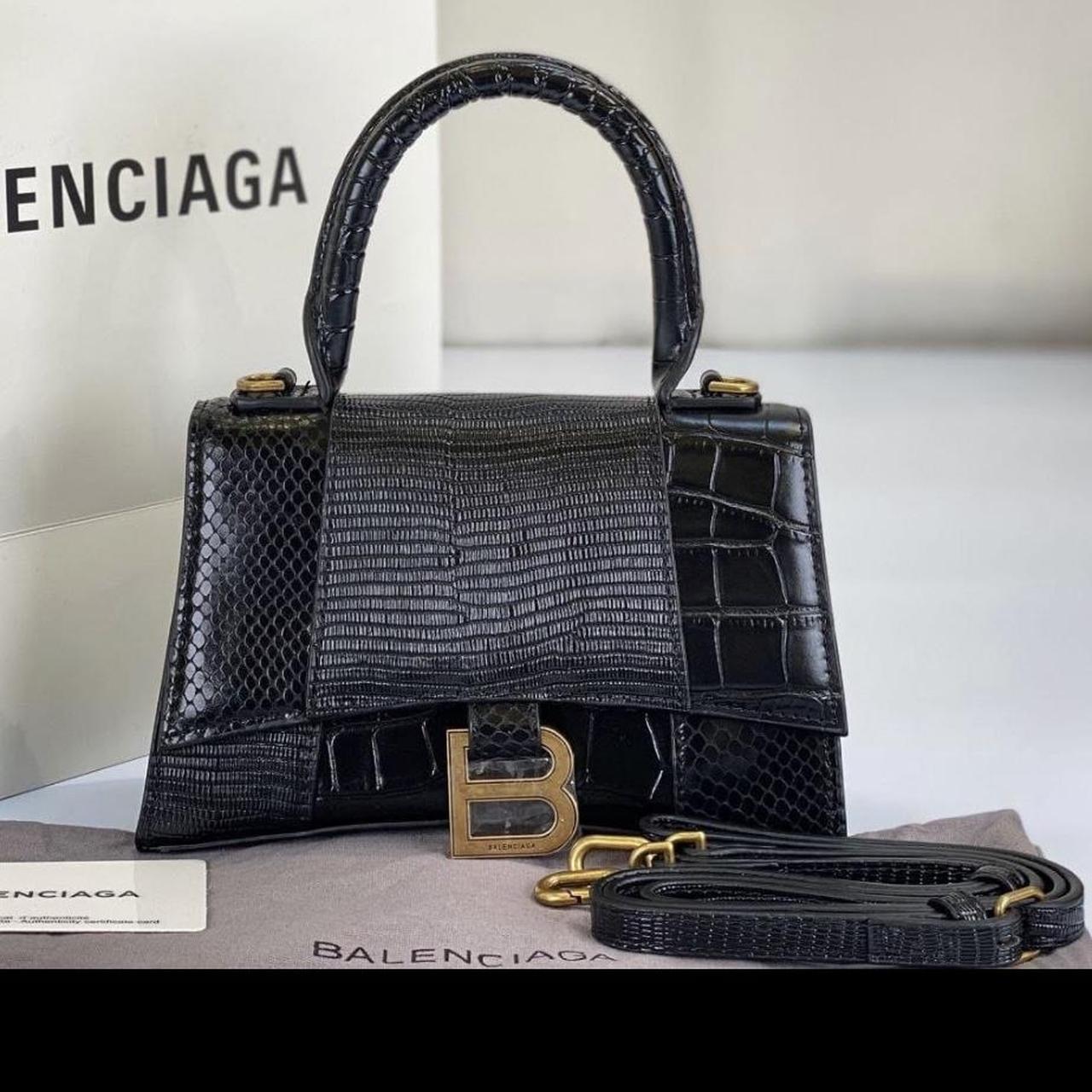 Black Crocodile Effect Bag New! Message for me... - Depop