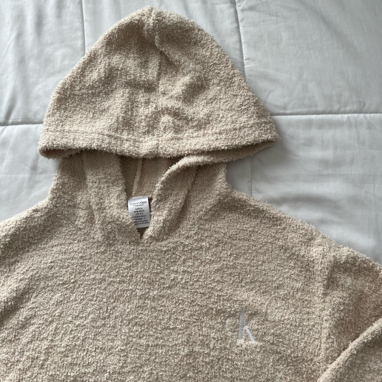 Calvin Klein Women's Tan Hoodie | Depop