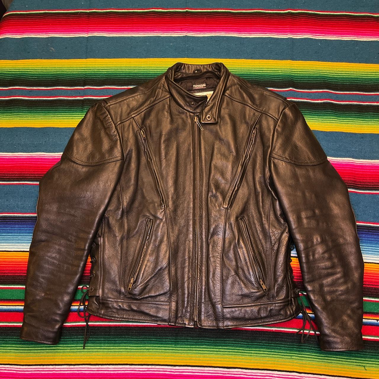 Wilsons leather motorcycle jacket on sale mens