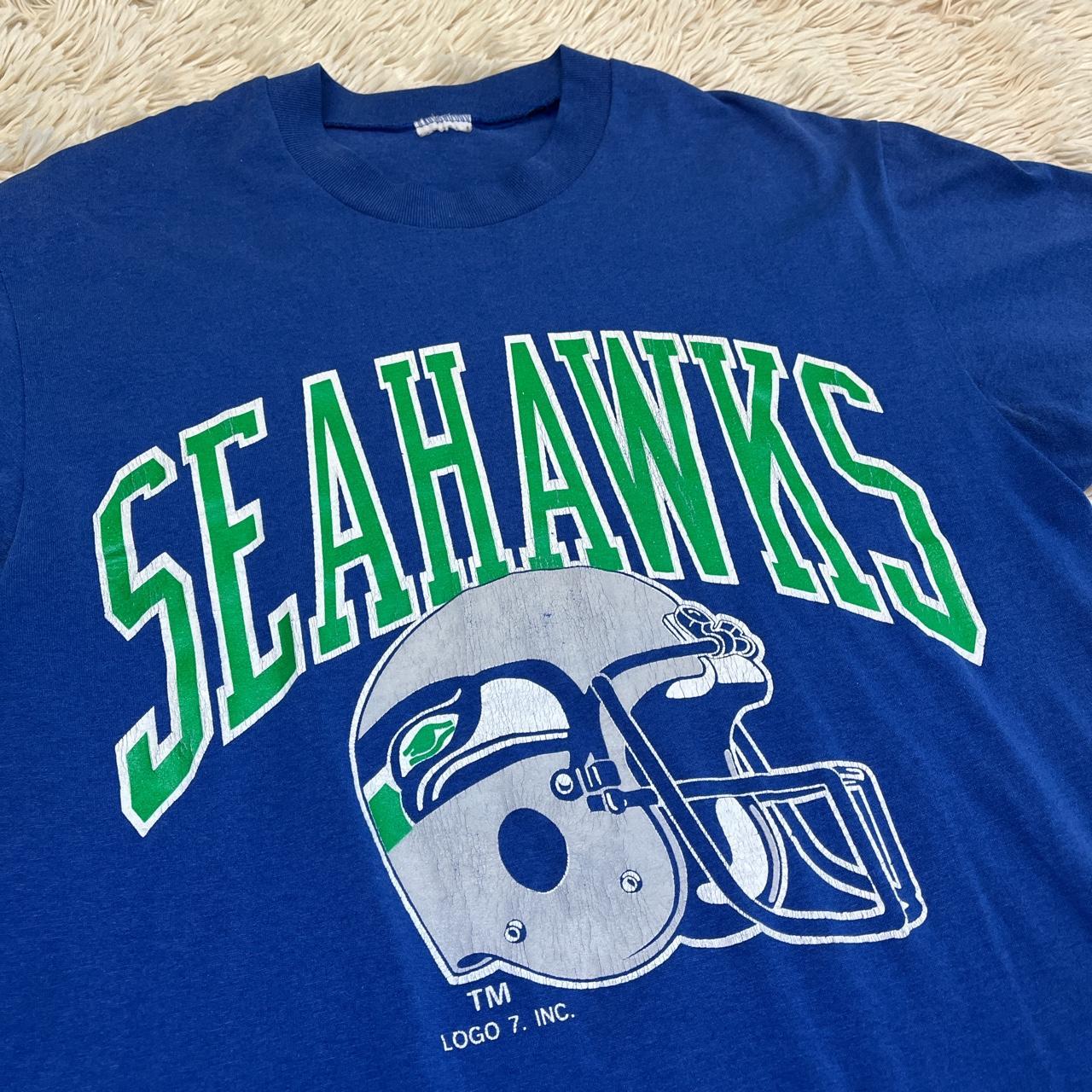 Vintage 80s logo 7 Seattle Seahawks, old school, - Depop