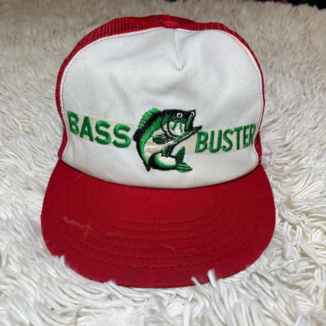 Vintage “Bass Buster” Fishing Hat Trucker Snapback Cap Made in USA