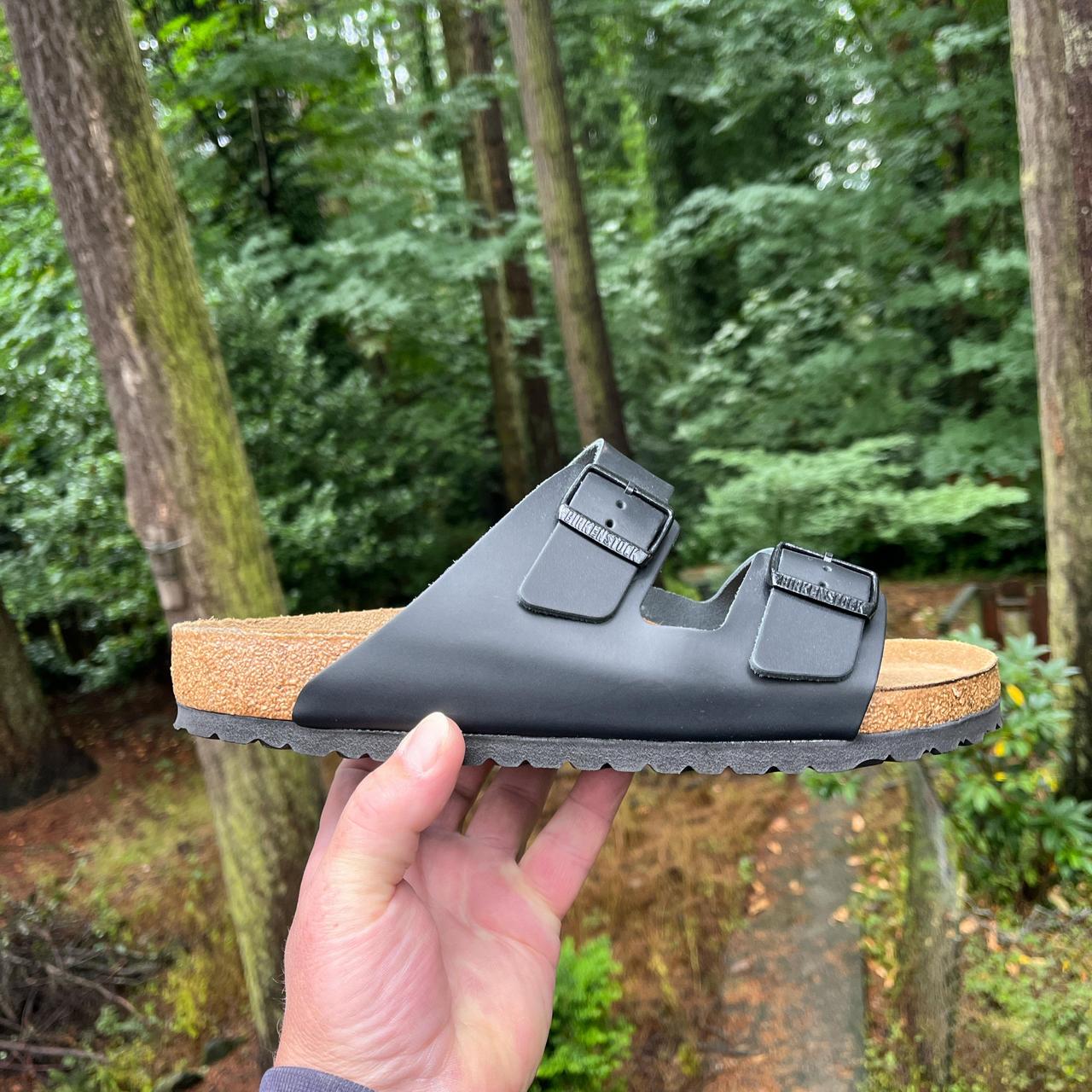 Black leather men's brand new never been Depop