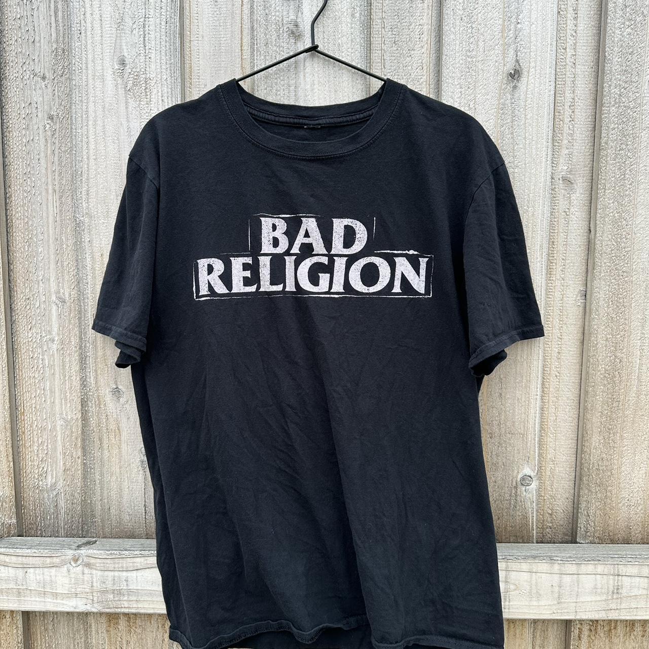 Religion Men's Black and White T-shirt | Depop