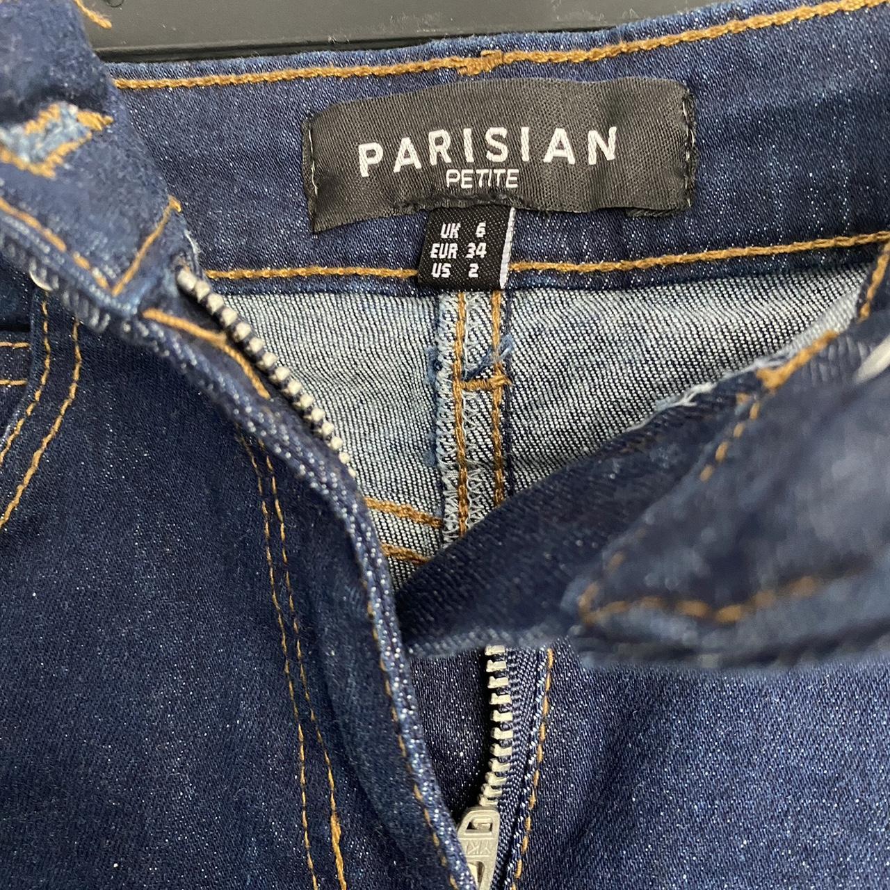 Parisian petite denim skirt. Size 6. Perfect length... Depop