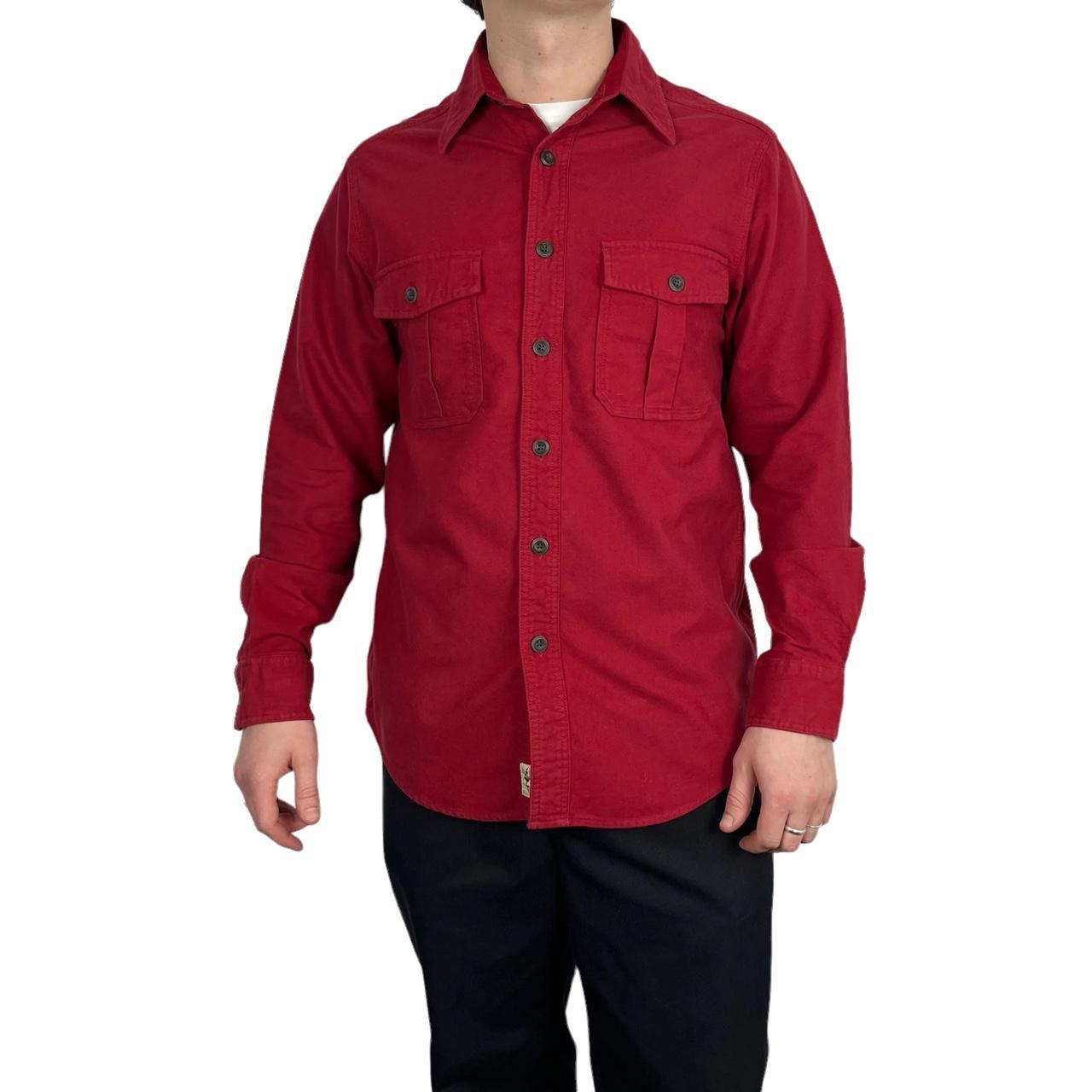 Eddie Bauer Men's Red Shirt Depop