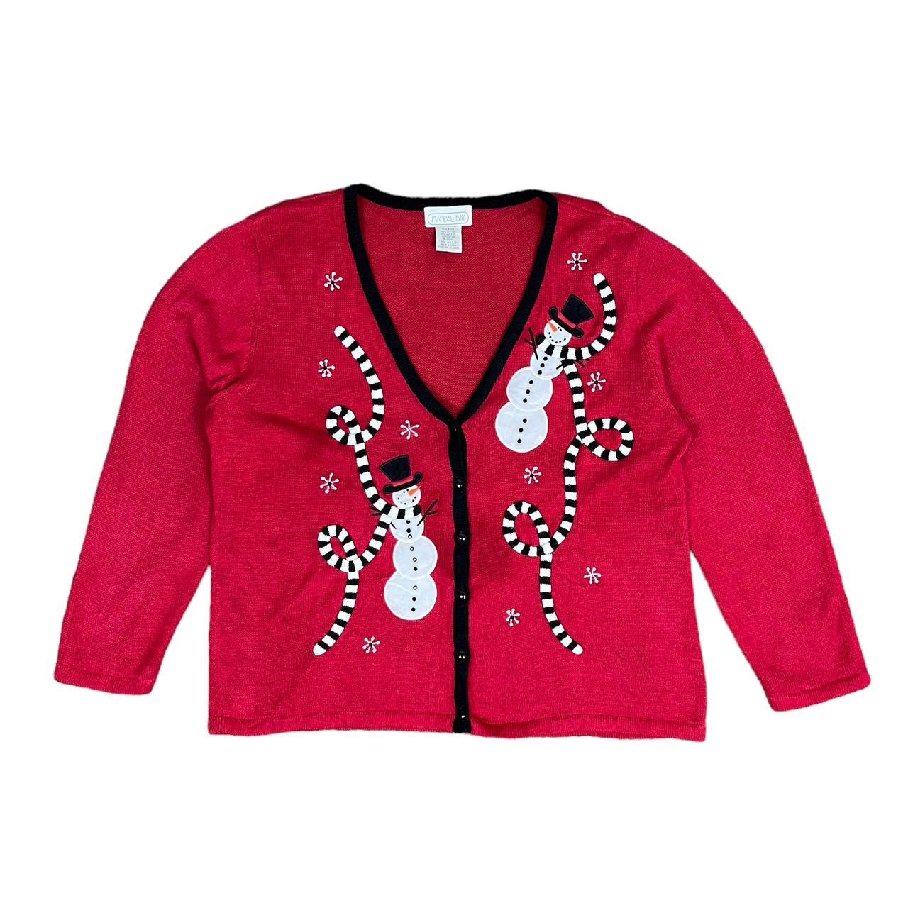 Snowman cardigan hot sale