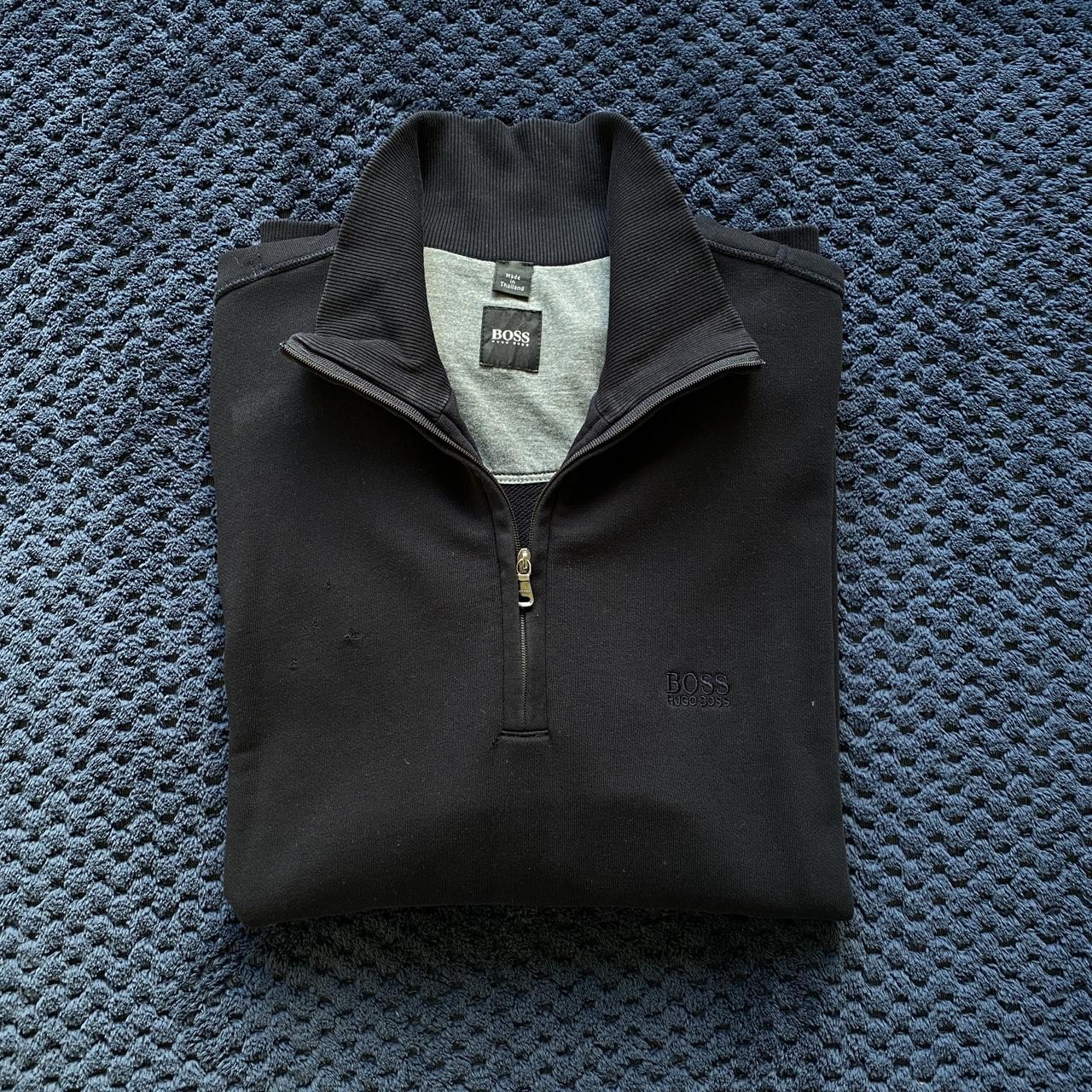 hugo boss black quarter zip 🔹 smart sweatshirt... - Depop