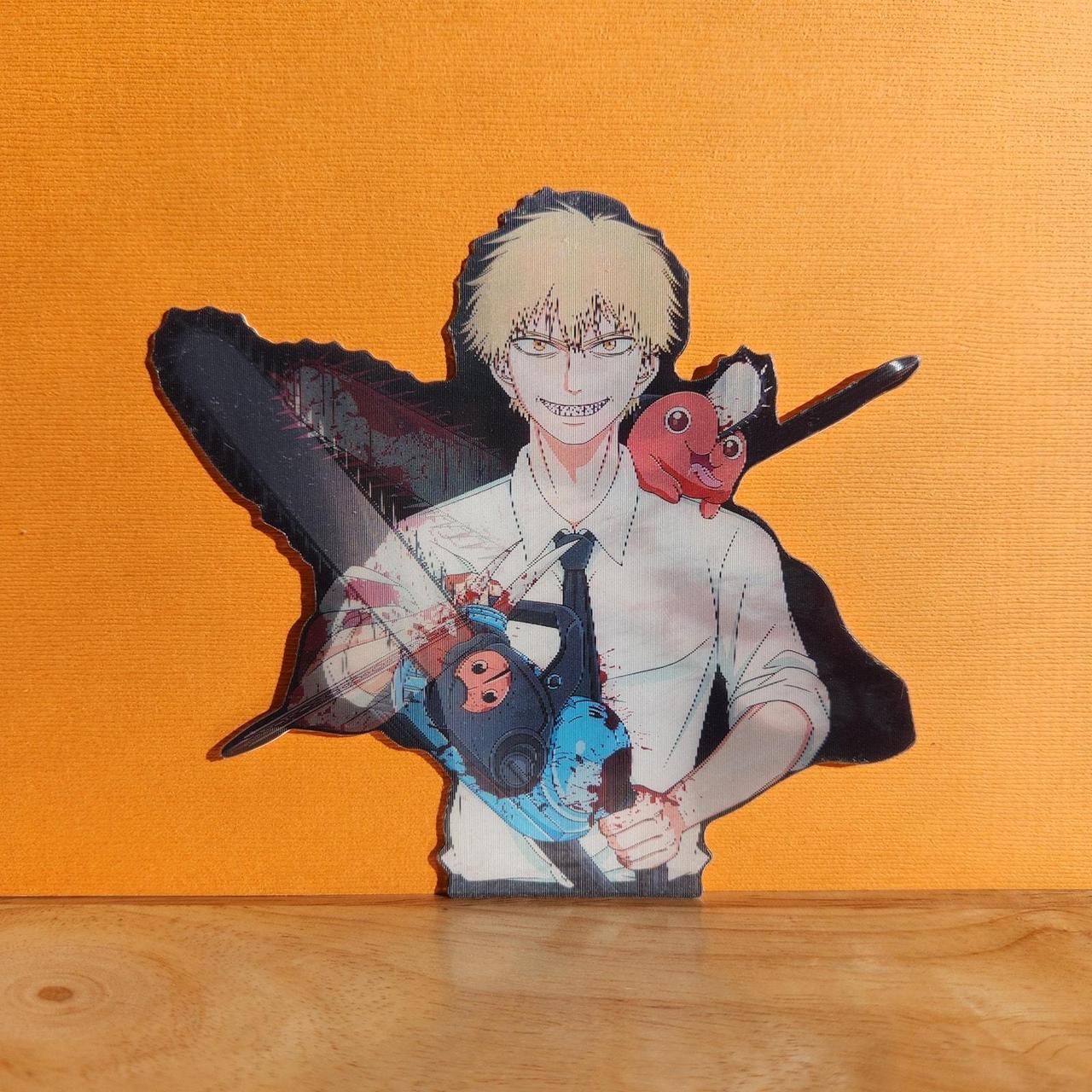 Denji Chainsaw Man 3D Anime Lenticular Peeker... - Depop