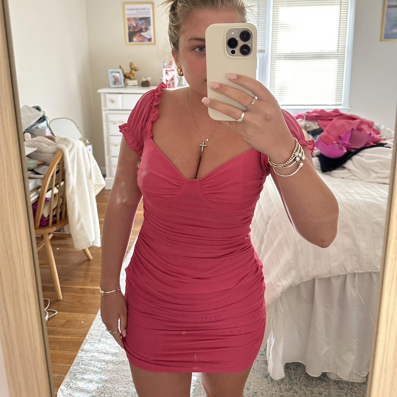 Zara pink-dress - Depop