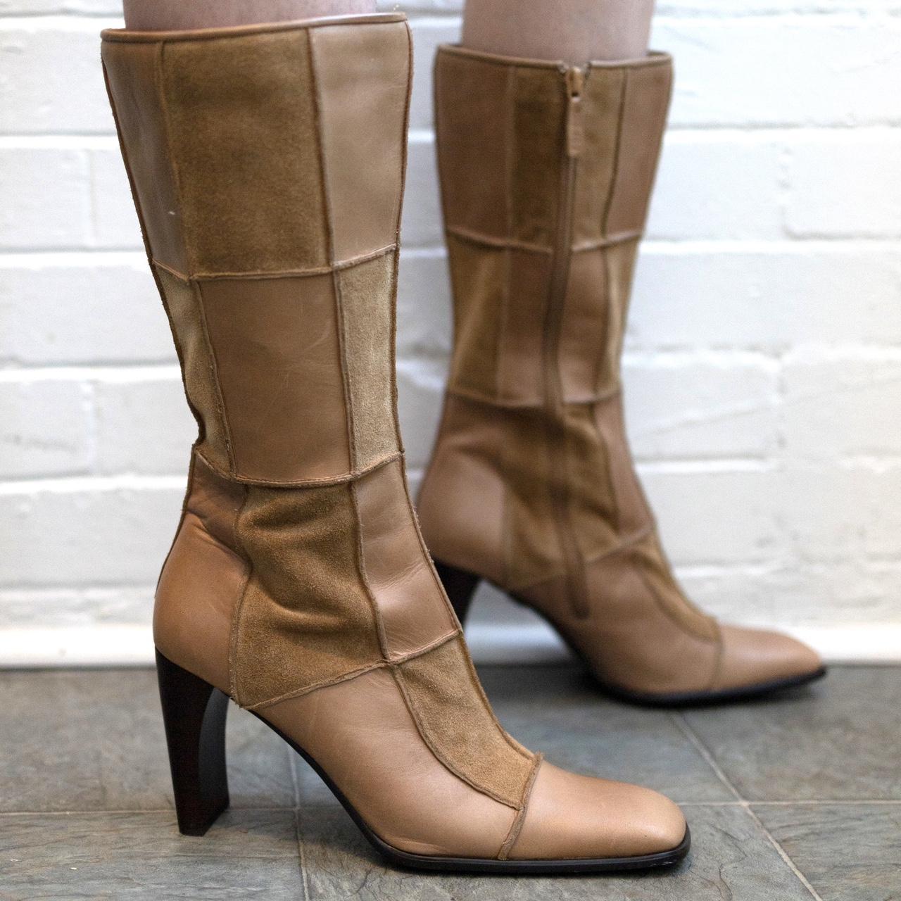 Buffalo London Women's Tan and Cream Boots (3)