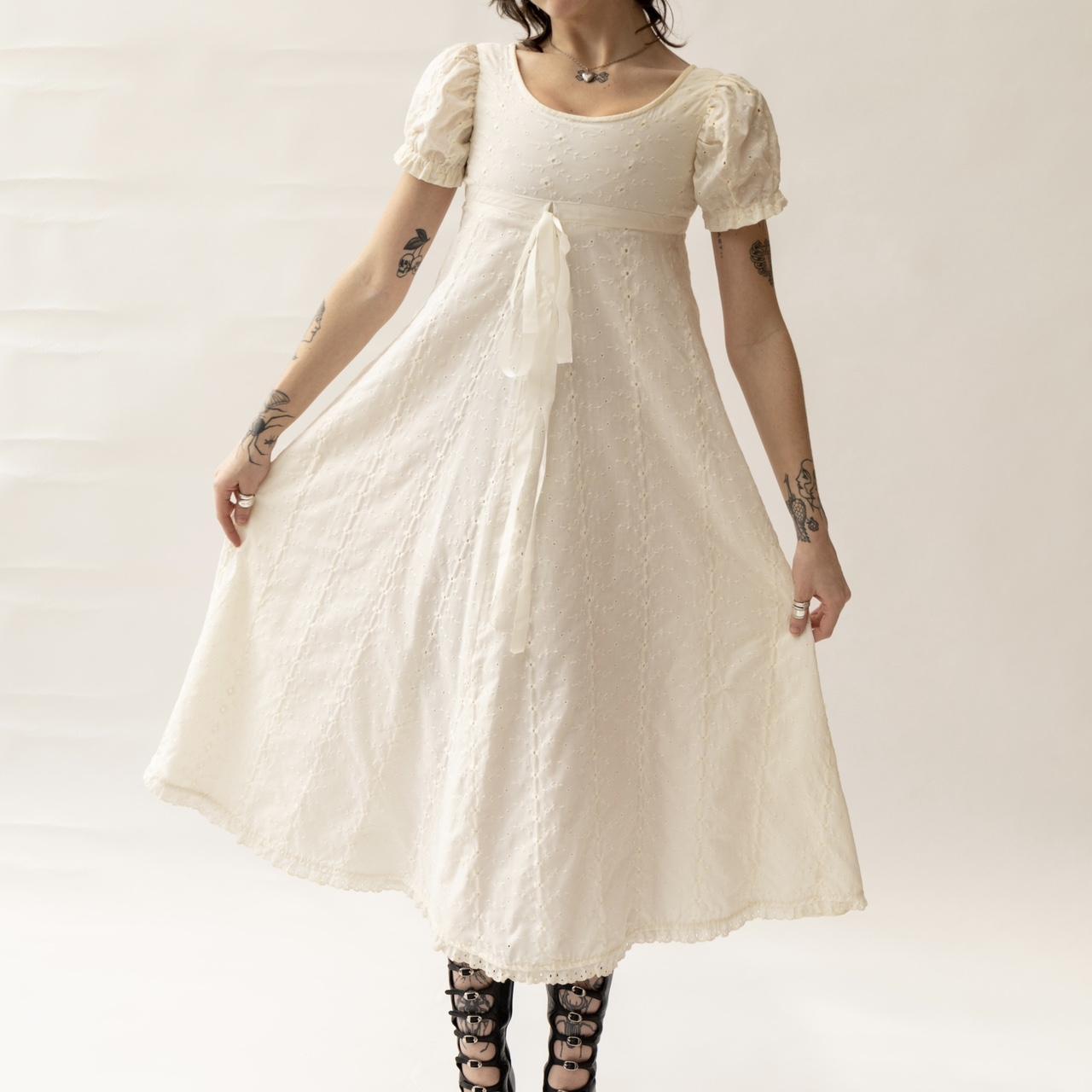 Gunne Sax Women's White Dress