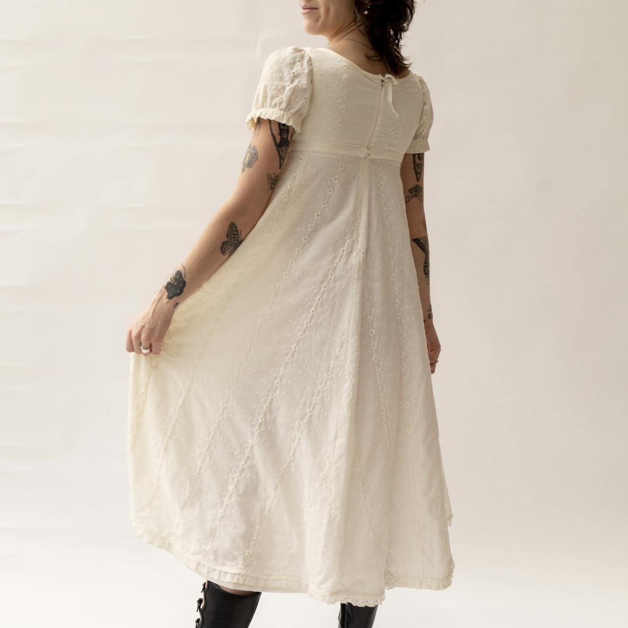 Gunne Sax Women's White Dress (2)