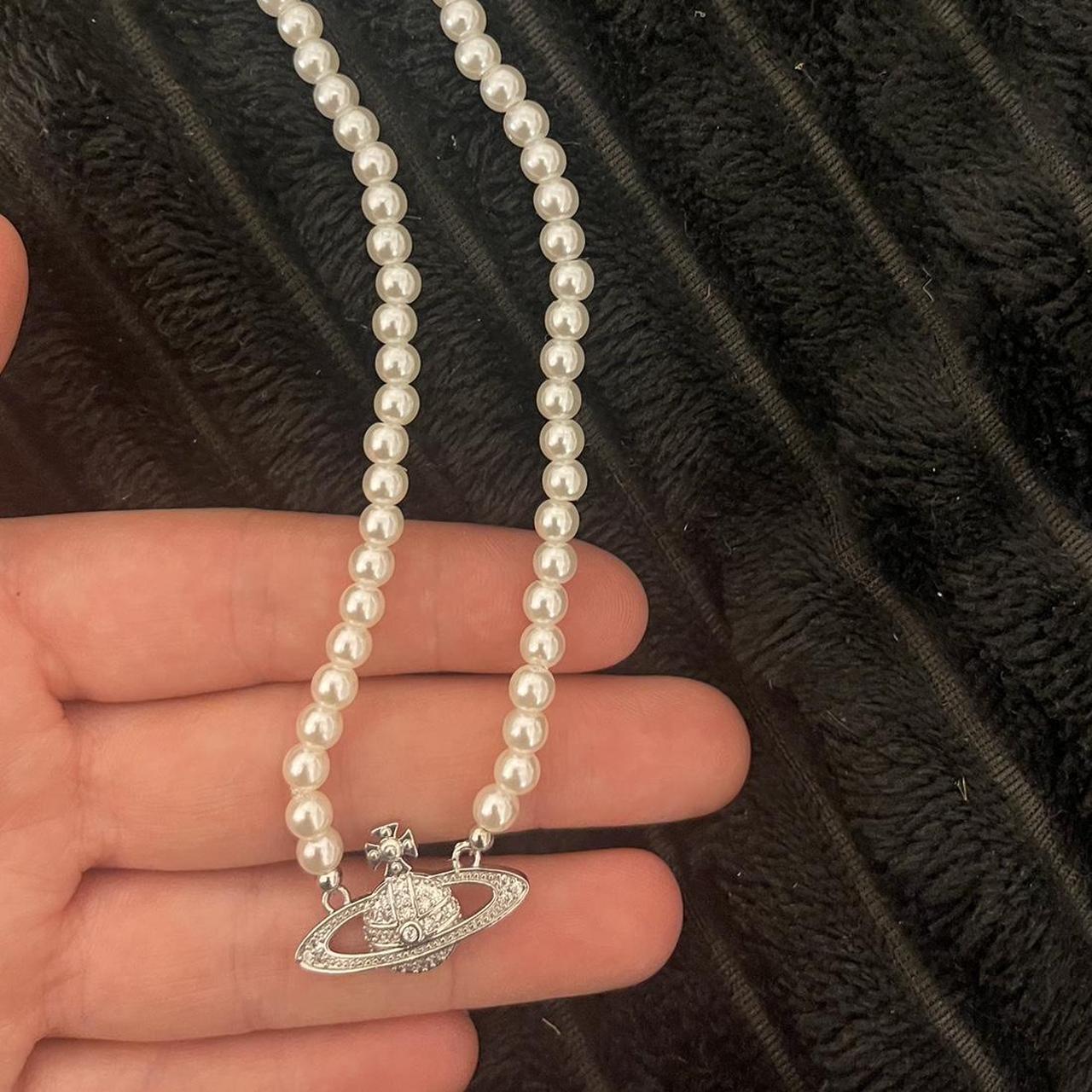 FAKE Vivienne Westwood pearl necklace Never... - Depop