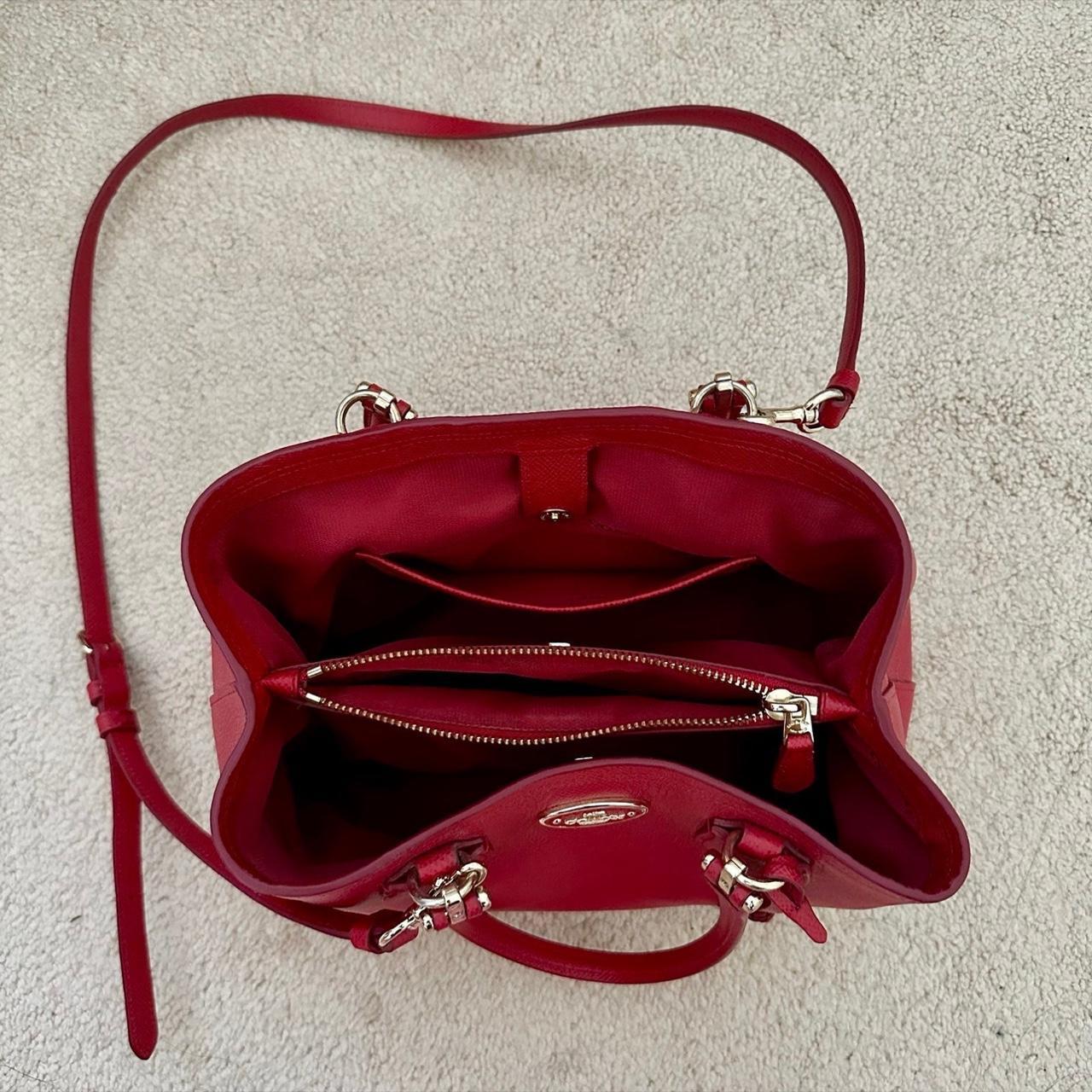 Gently used red convertible Coach small